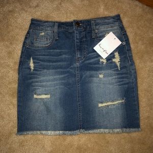 Jean Skirt from love, fire